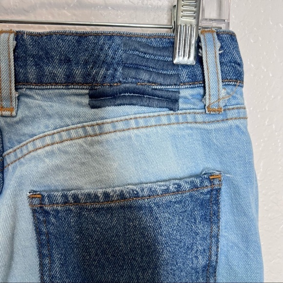 Revice Jeans Women Size 25 Straight Dream Fit Color Block two tone Distressed C - Picture 7 of 11